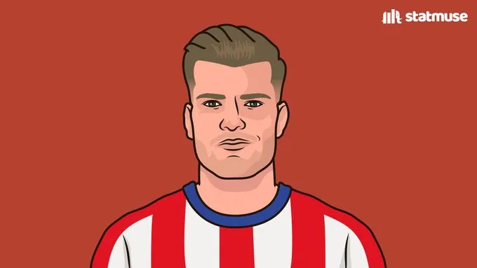 爱游戏平台-瑟洛特生涯欧冠7次首发进7球，本赛季5场首发进6球